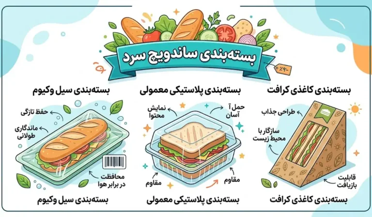 3 روش بسته بندی اصولی ساندویچ سرد