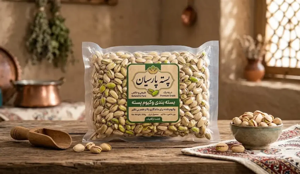 بسته بندی پسته با ماندگاری بالا