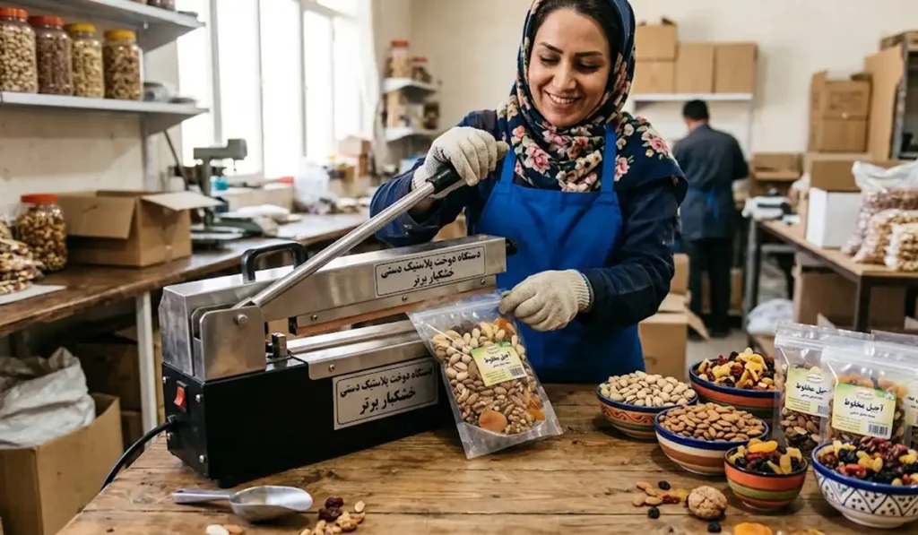 دستگاه بسته بندی دستی خشکبار