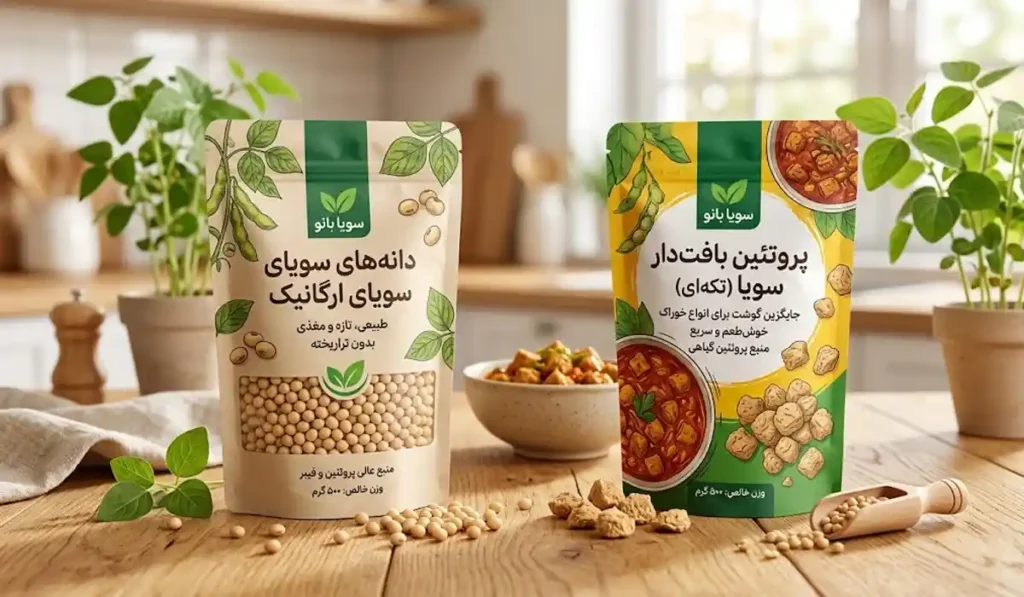 بسته بندی جذاب سویا