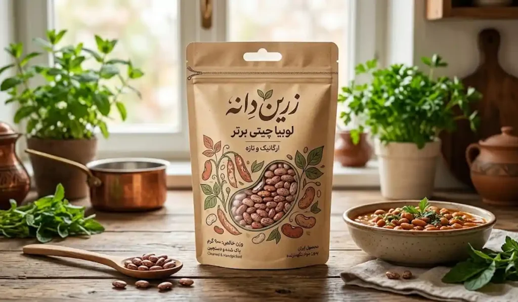 بسته بندی بروز لوبیا چیتی