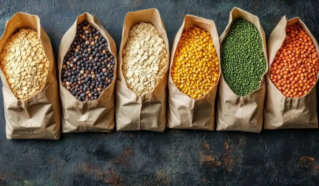 بسته بندی حبوبات در پاکت های کرافت