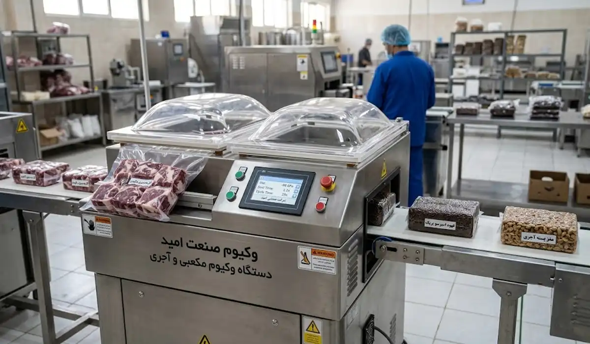 دستگاه بسته بندی وکیوم مکعبی و آجری شکل
